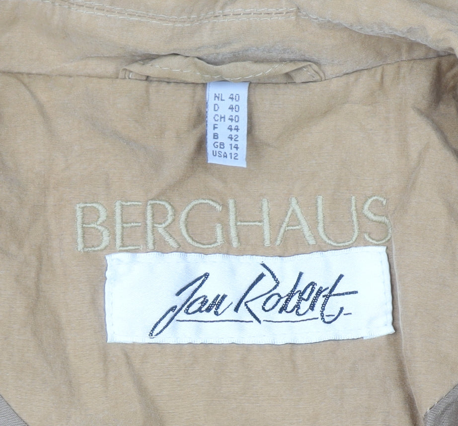 Berghaus Women’s Beige Long Cotton Trench Coat UK 14 Classic Style