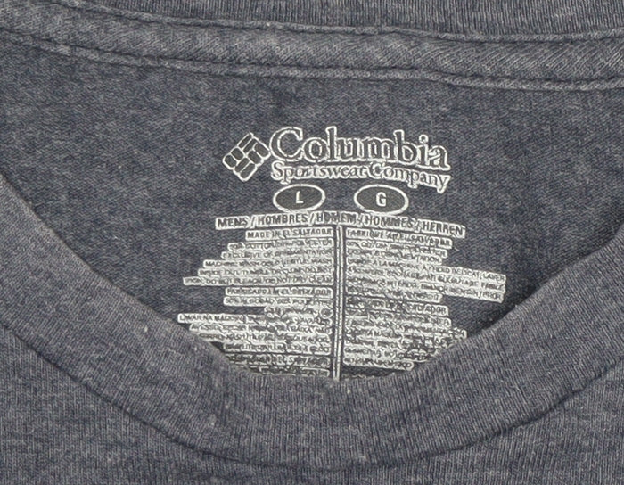 Columbia Mens Grey Sportswear Graphic T-Shirt Size L