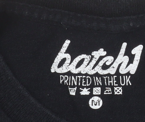 Batch1 Men's Black 'Yule Got This' Christmas Graphic T-Shirt Size M