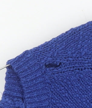 FatFace Women's Blue Cotton Crew Neck Jumper Size 8