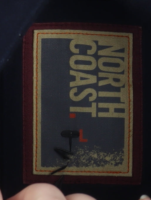 North Coast Men’s Blue Wool Hooded Duffle Coat Size M