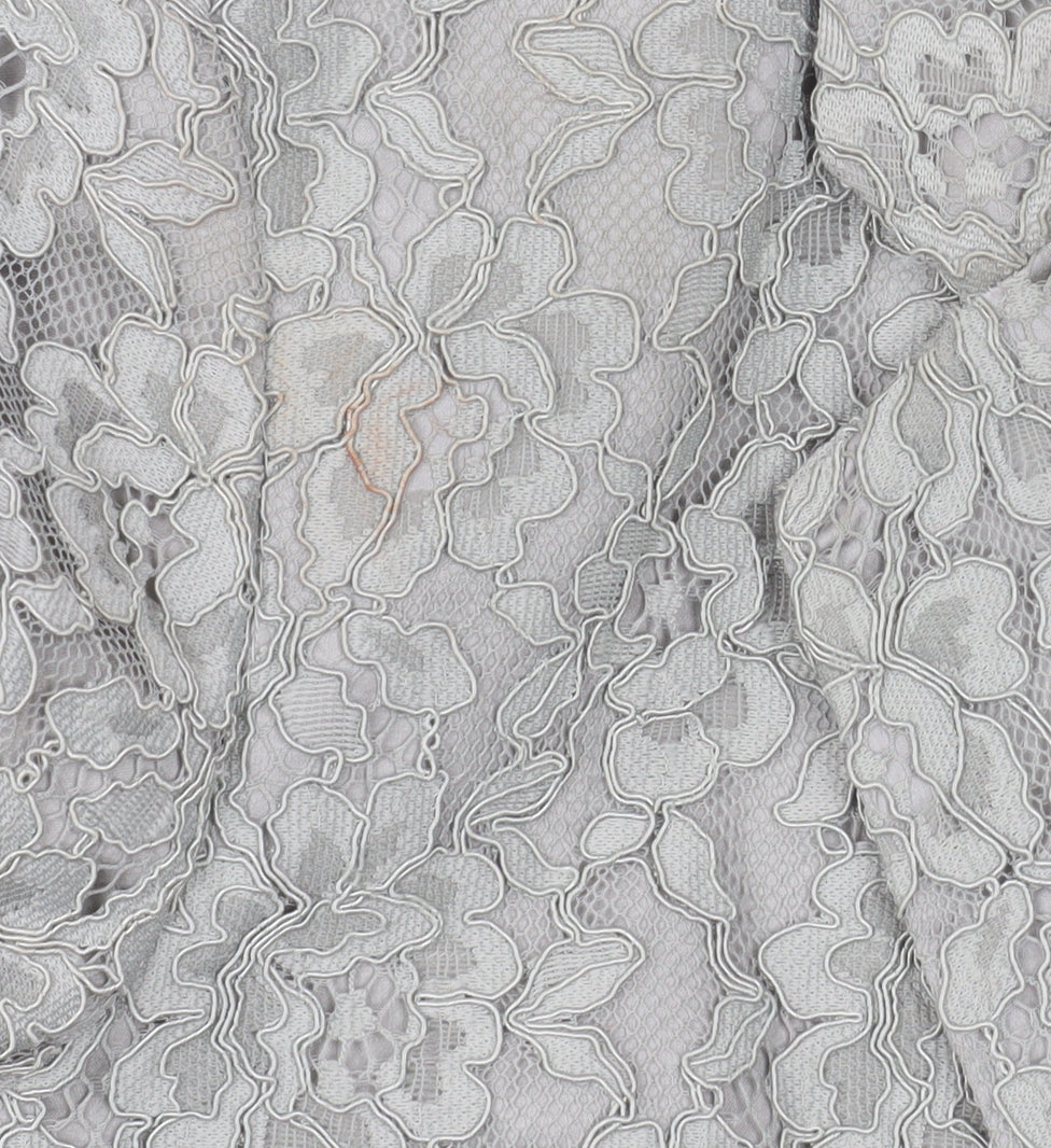 Mango Women Grey Floral Lace Blazer Jacket Size 14 Tailored Formal