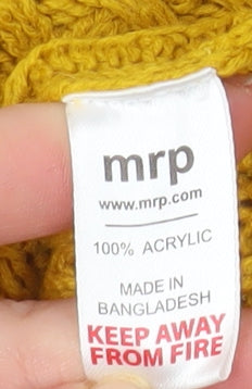 Oakridge Women Mustard Cable-Knit Jumper Medium Acrylic Pullover