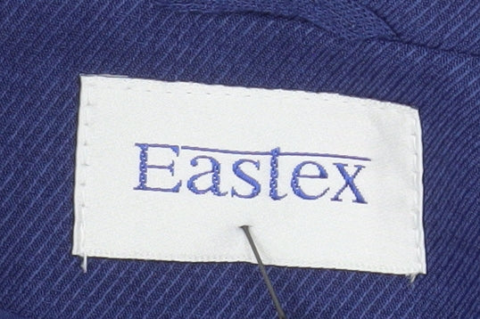 Eastex Women's Blue Size 16 Classic Two-Button Blazer