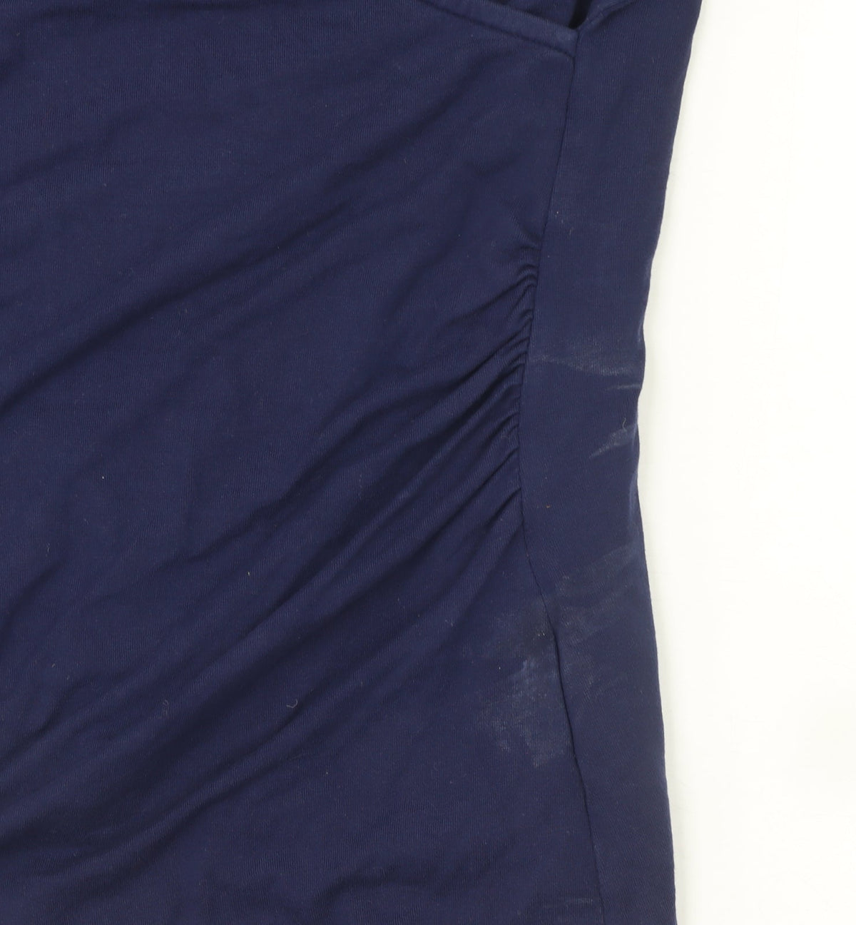 Charles Tyrwhitt Women Blue Wrap Viscose Long Sleeve Blouse UK14