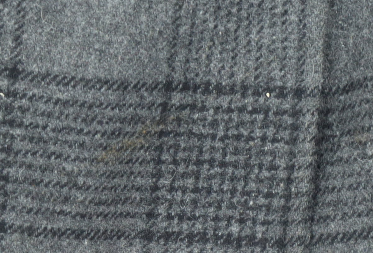 De la Crème Women's Grey Checked Wool Trench Coat Size 12