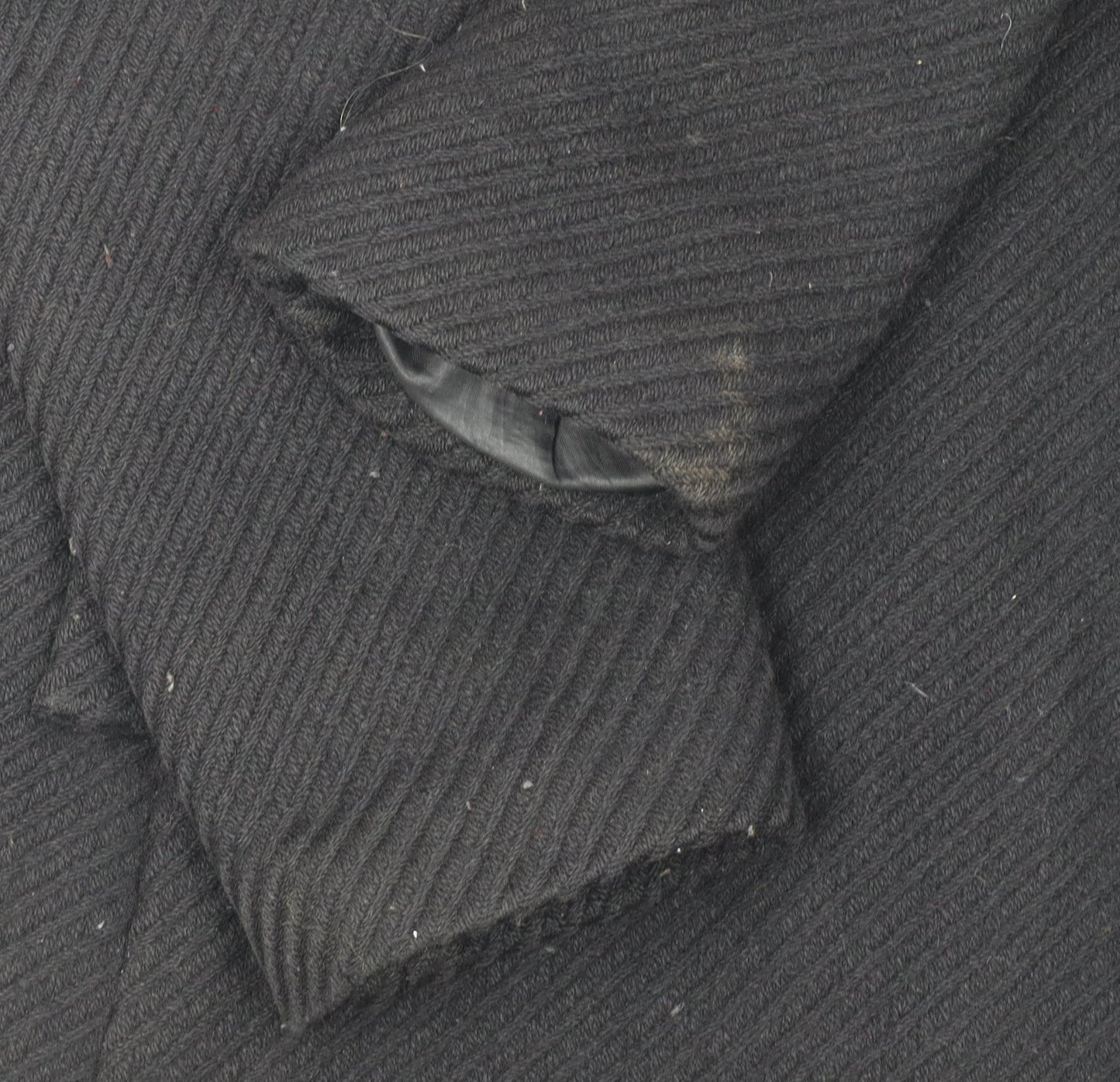 Kimchi & Blue Women’s Black Wool Blend Mid-Length Overcoat Size L