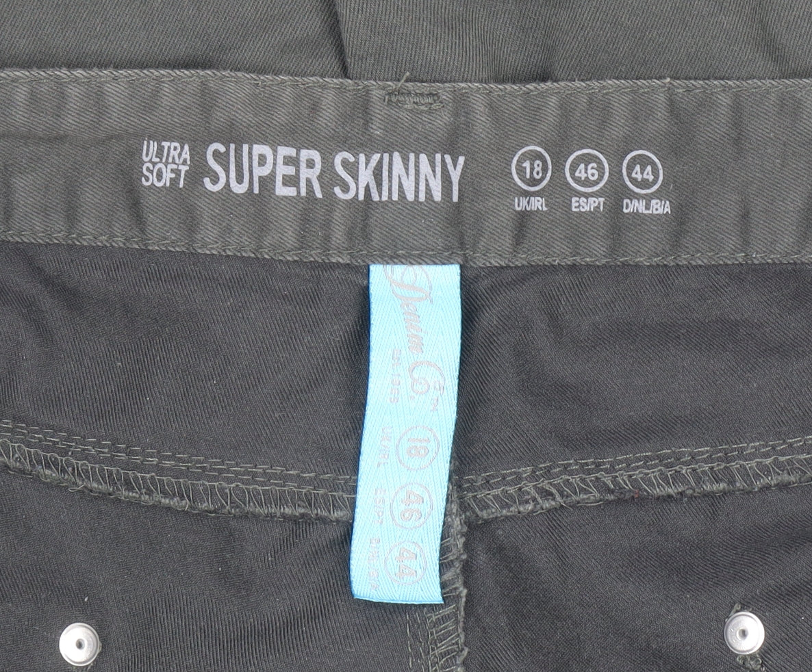 Laura G Ultra Soft Super Skinny Black Jeans Women UK 18