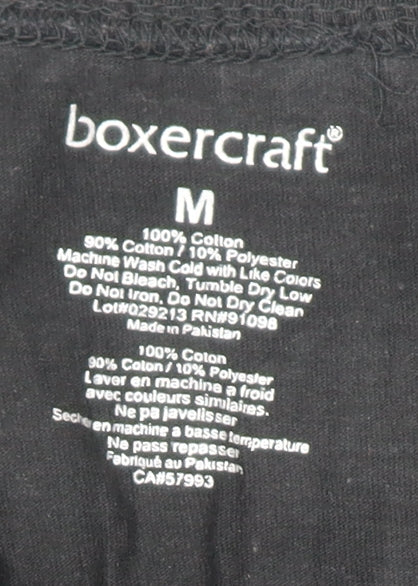 Boxercraft Men's Black Grey South Brunswick Long Sleeve Top Size M