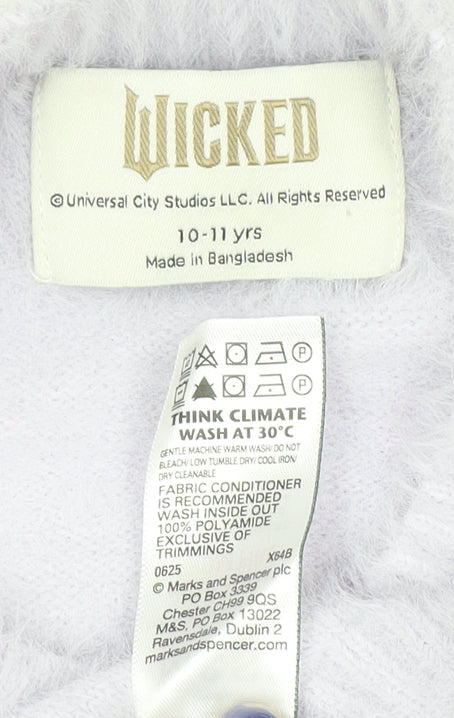 Marks & Spencer Girls Lilac Wicked Pullover Jumper 10-11 Years Soft Knit