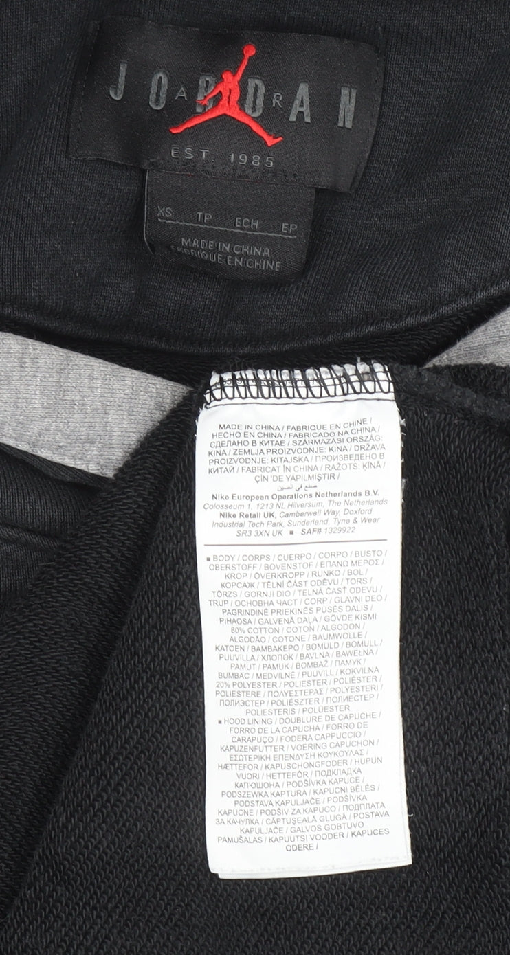 Jordan Men’s Black XS Pullover Hoodie with Logo Print
