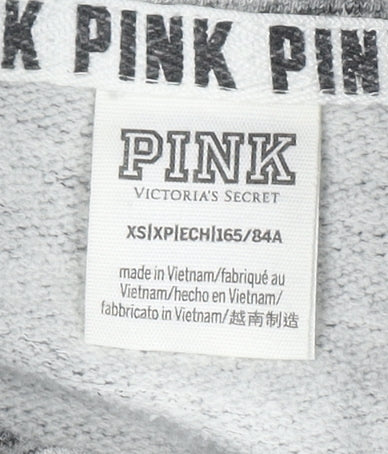 Victoria’s Secret PINK Womens Grey 1/2 Zip Pullover Sweatshirt XS