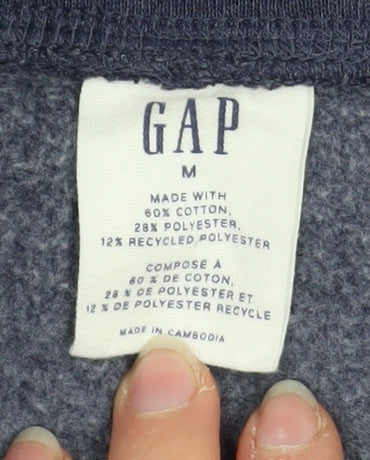 GAP Men Blue Cotton Jogger Sweatpants M Regular Fit Activewear Trousers