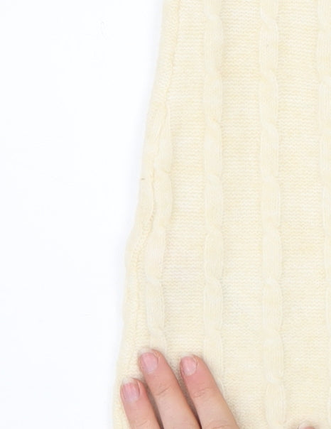 Nobody’s Child Women’s Ivory Knit Wool Blend Pencil Skirt M
