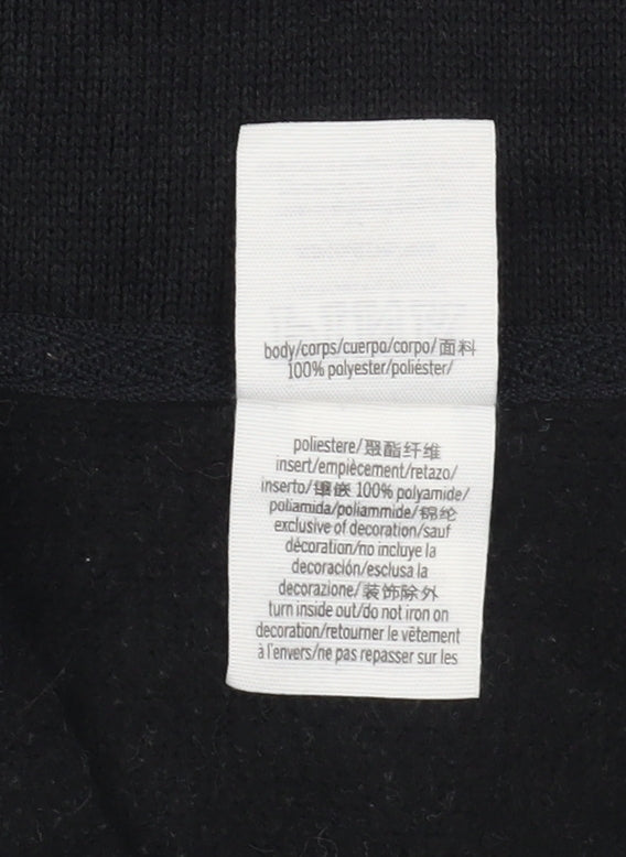 Victoria’s Secret PINK Girls Black Fleece 1/2 Zip Pullover Sweatshirt S