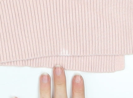 Marks & Spencer Women’s Pink Cable-Knit Crew Neck Jumper L