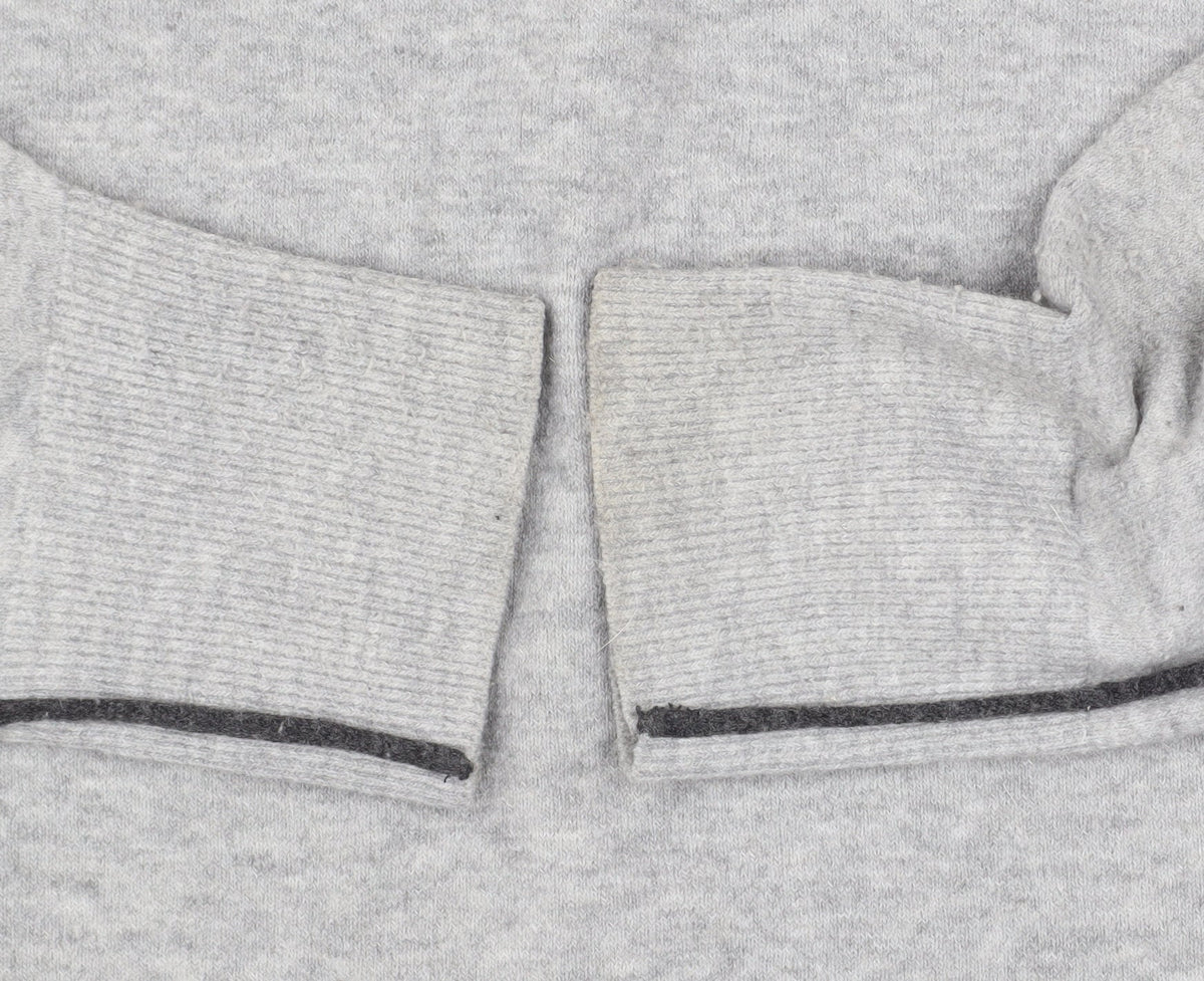 French Connection Men Grey High Neck Wool Blend Pullover Jumper Size M