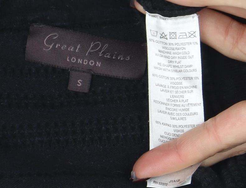 Great Plains London Women's Black S Bodycon Knit Dress