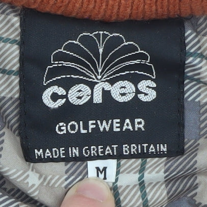 Ceres Golfwear Men’s Brown Cable Knit Cotton Pullover Sweatshirt M