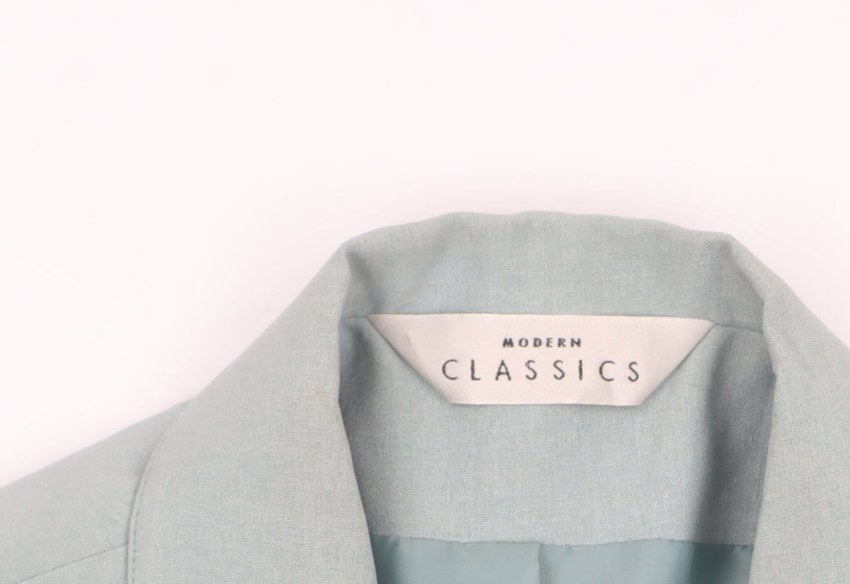 Modern Classics Women’s Green Long Buttoned Overcoat Size 18