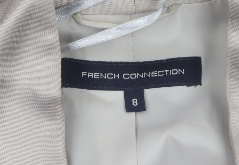 French Connection Women’s Beige Tailored Shawl Blazer Size 8