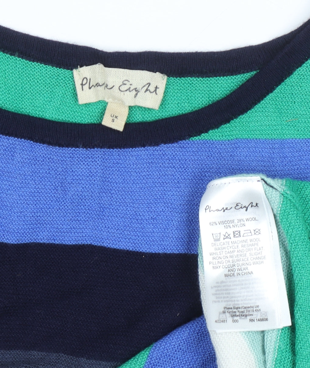 Phase Eight Women's Multicoloured Striped Knit Jumper Size S