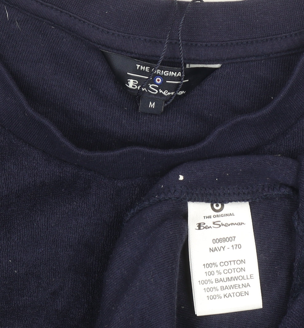 Ben Sherman Men's Navy Cotton Crew Neck T-Shirt Size M