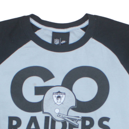 Nike NFL Men’s Grey XL Pullover Sweatshirt with Raiders Logo
