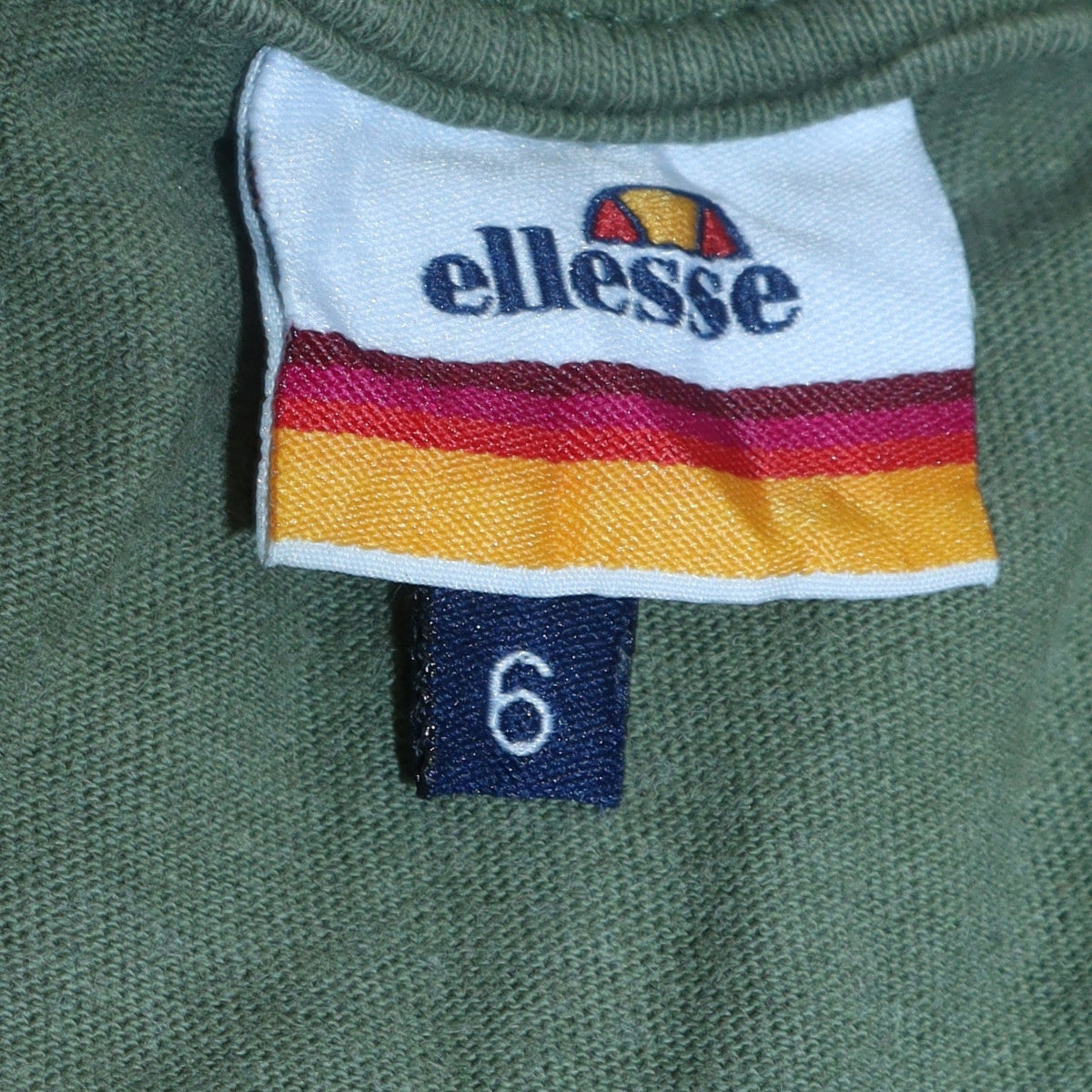 Ellesse Womens Green Size 6 Logo Crew Neck T-Shirt