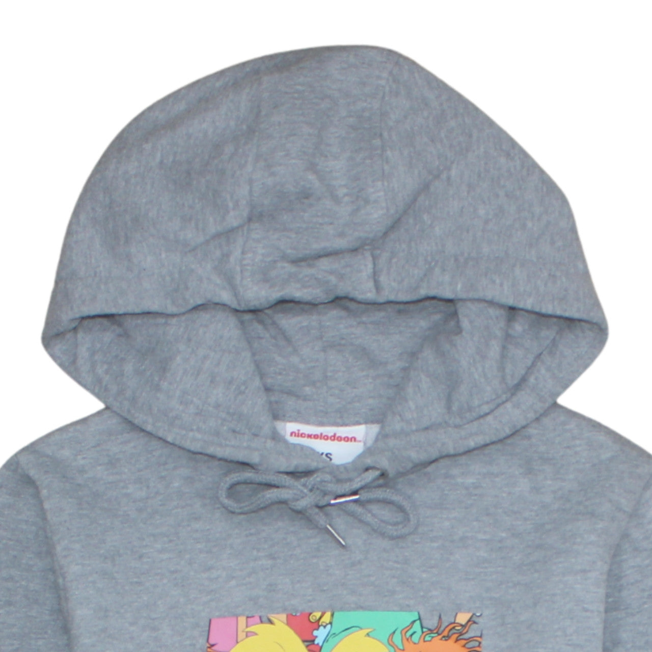 Nickelodeon Womens Grey XS Pullover Hoodie Cartoon Print