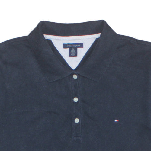 Tommy Hilfiger Men's Black XL Cotton Polo Shirt Classic Logo