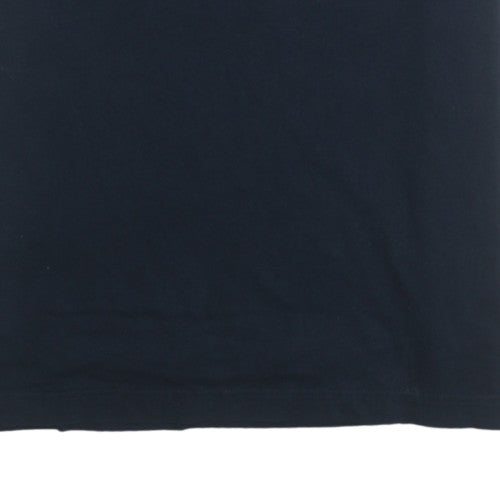 Tommy Hilfiger Men's Black Organic Cotton Crew Neck T-Shirt L