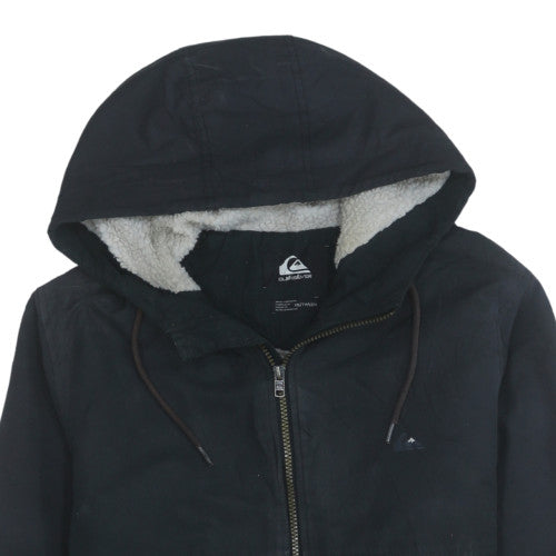 Quiksilver Men's Black XS Hooded Lined Polyester Casual Jacket