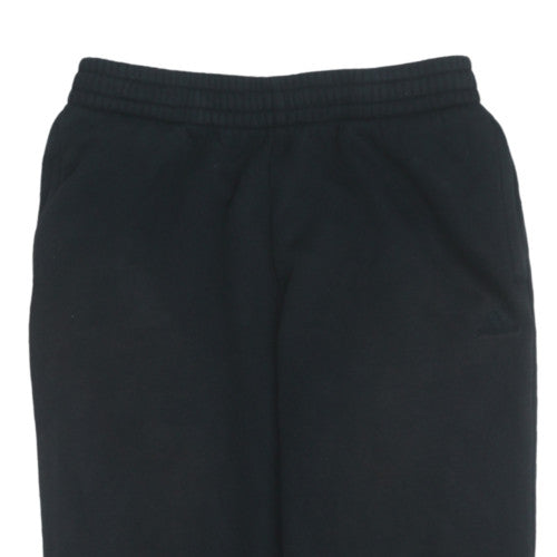 Adidas Boys Black Fleece Jogger Trousers 14 Years Sports Activewear