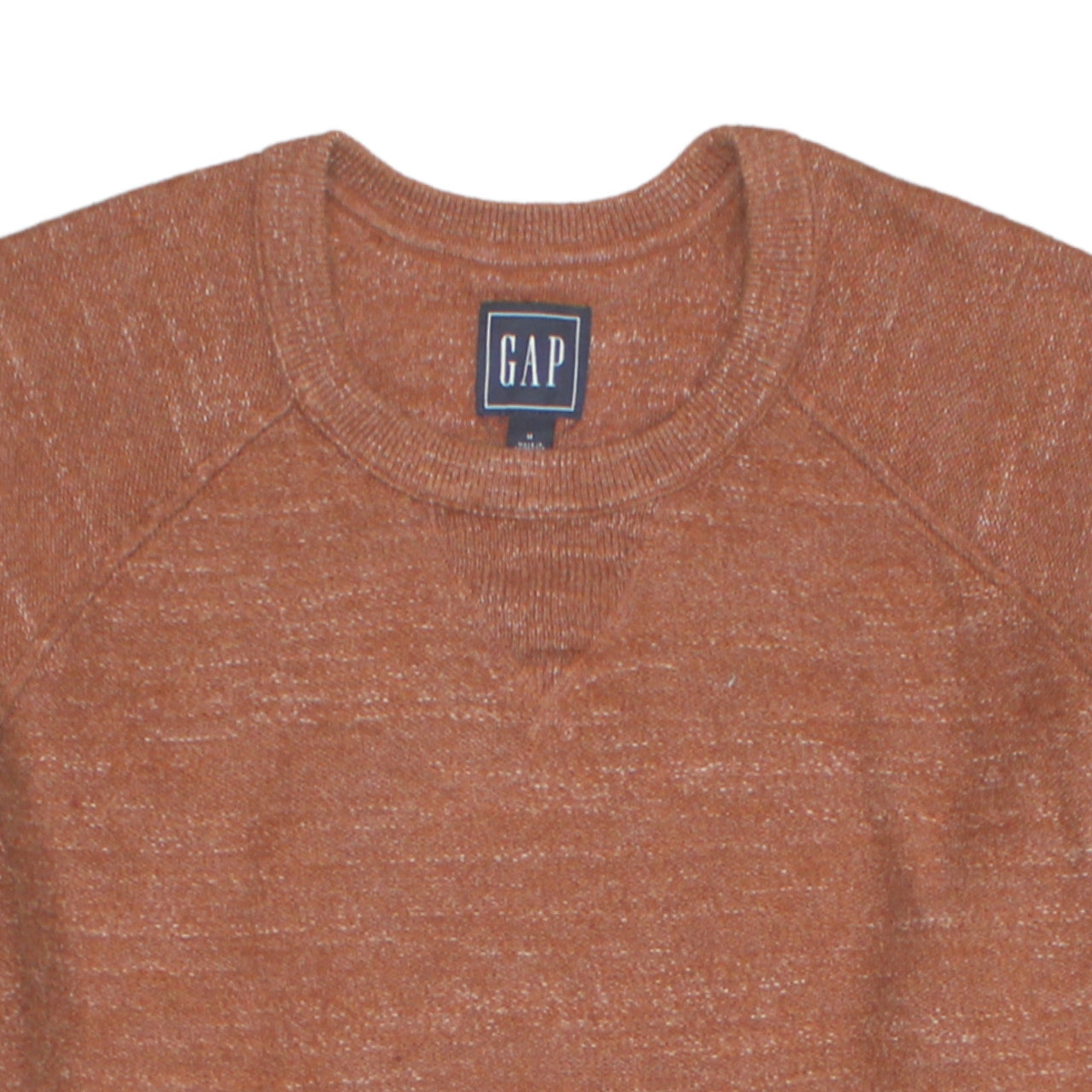 GAP Men's Brown Cotton Crew Neck Pullover Jumper Size M