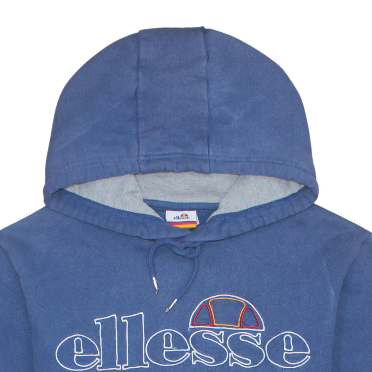 Ellesse Men's Blue Pullover Hoodie M Embroidered Logo Sports Style