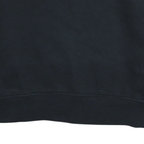 Nike Womens Black M Pullover Sweatshirt Crew Neck Logo Cotton Blend