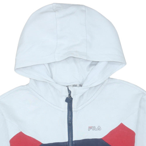 Fila Boys Multicoloured Full Zip Hoodie 13-14 Years Colourblock Logo Sweatshirt