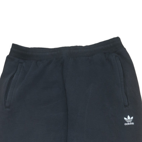 Adidas Men Black Joggers L Regular Fit Sweatpants Cotton Blend
