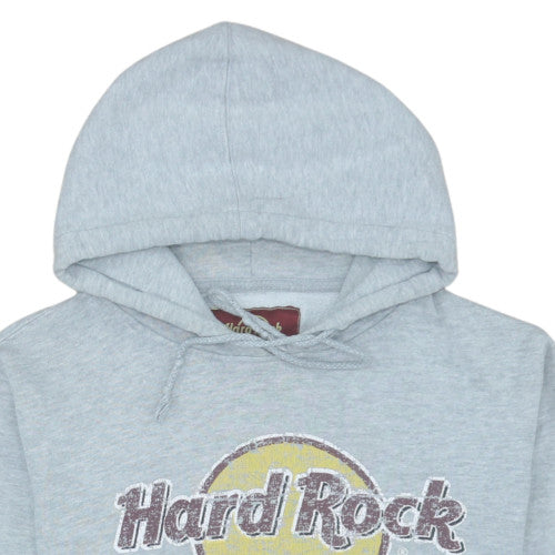 Hard Rock Cafe Women's Grey Pullover Hoodie Small Casual Cotton Blend