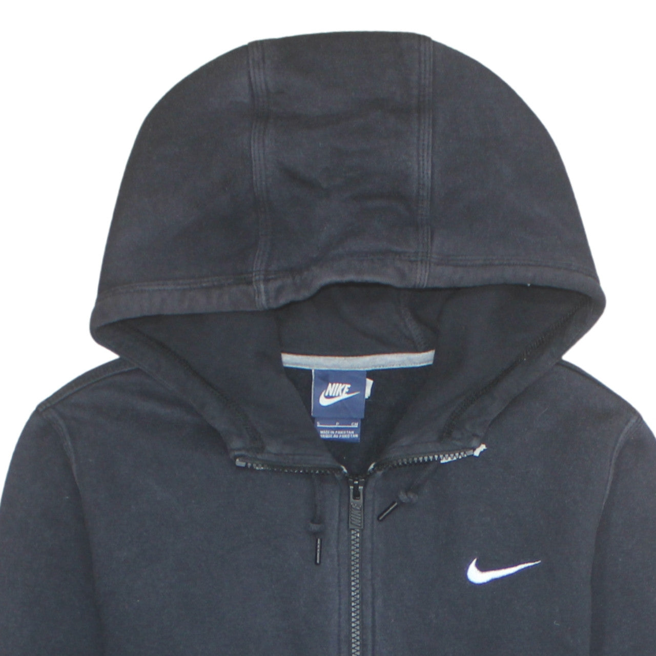 Nike Men's Black Full Zip Hoodie Size S Regular Fit Fleece Sweatshirt