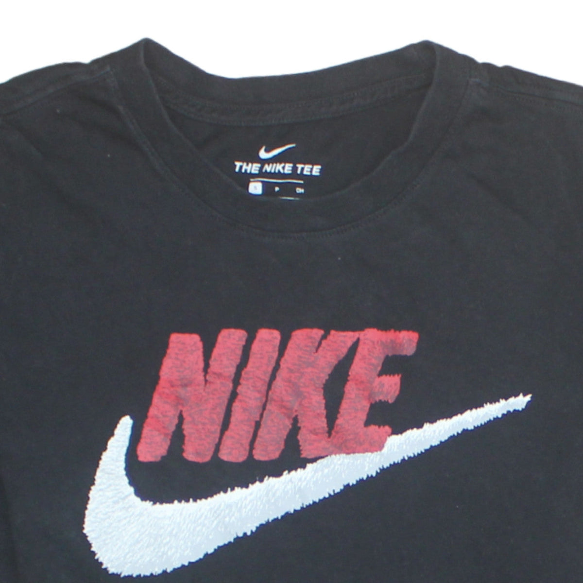 Nike Men's Black Swoosh Graphic Sports T-Shirt Size S