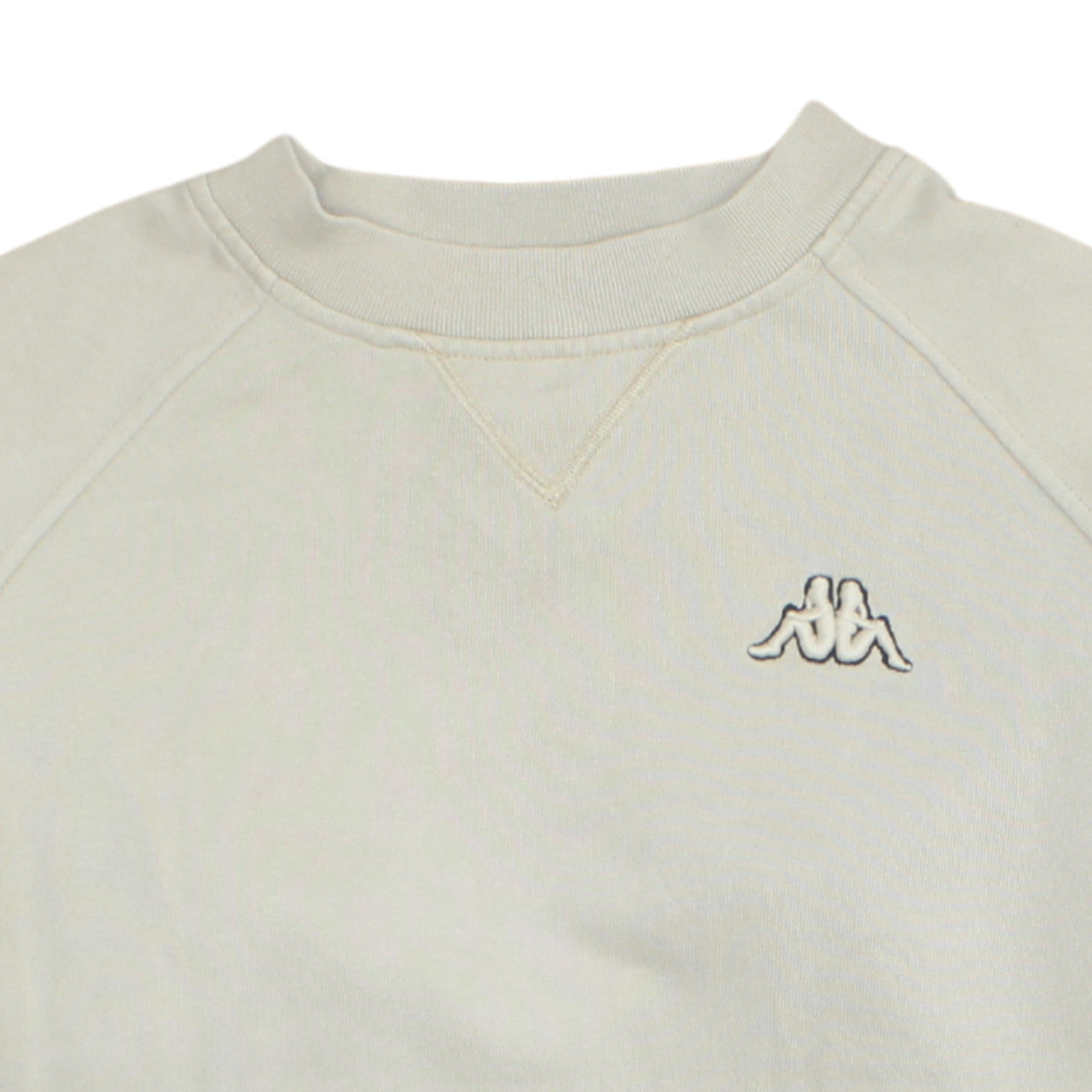 Kappa Women Beige Crew Neck Pullover Sweatshirt M Casual Cotton Blend