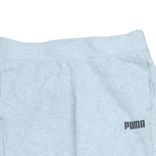 Puma Boys Grey Jogger Sweatpants 13-14 Years Fleece Trousers
