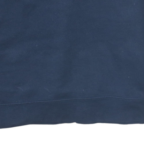 Champion Men's Navy Blue Crew Neck Sweatshirt L Cotton Blend