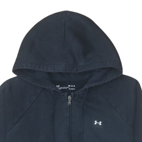 Under Armour Men's Black Full Zip Hoodie Size M Fleece ColdGear