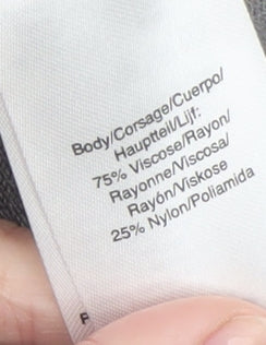 DKNY Women Grey Crew Neck Bow Sleeve Pullover Jumper Size S