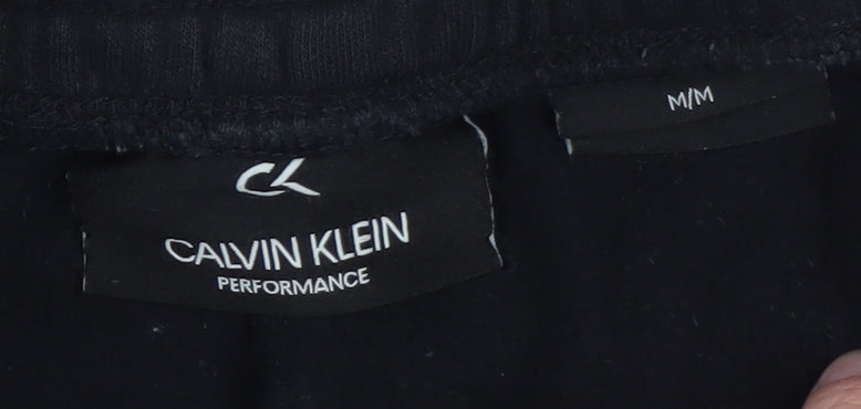 Calvin Klein Men’s Black Jogger Sweatpants M Tapered Fleece