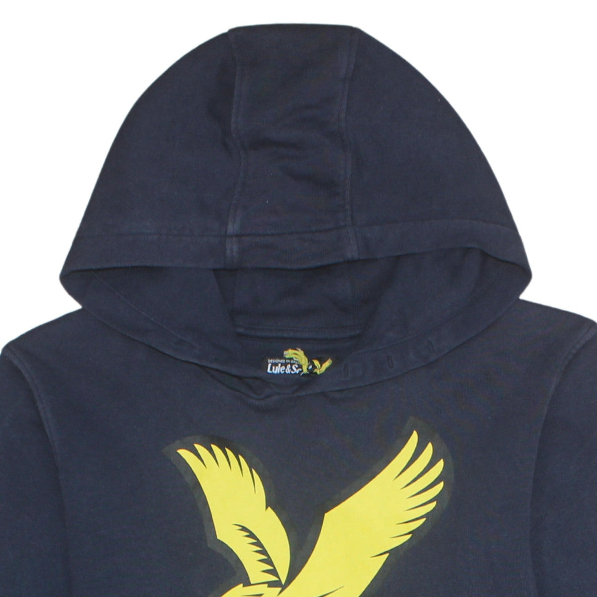 Lyle & Scott Boys Blue Pullover Hoodie 12-13 Years Cotton Logo Sweatshirt
