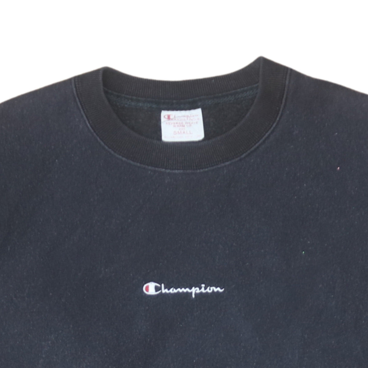 Champion Men's Black Small Pullover Reverse Weave Sweatshirt